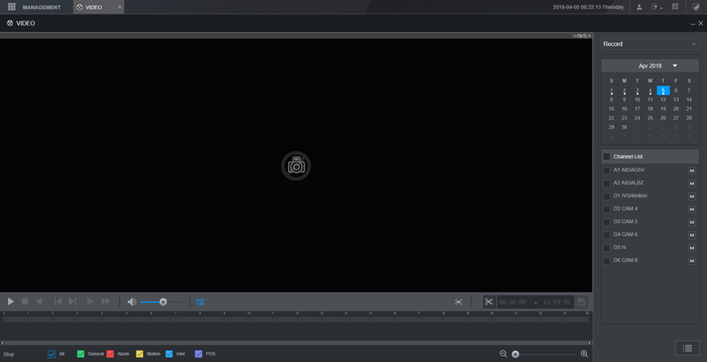 menu video Come Riprodurre i Video Registrati su NVR Dahua