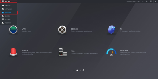 Archiviazione Configurare il Motion Detection su NVR Dahua