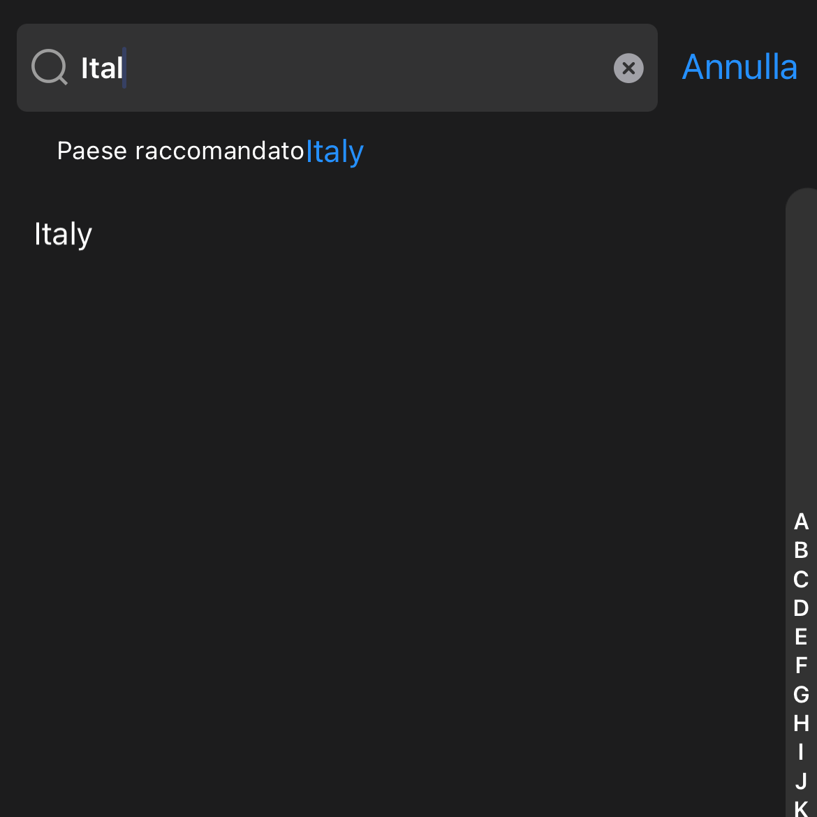 menu lingua per Aggiungere nvr xvr dahua su App DMSS